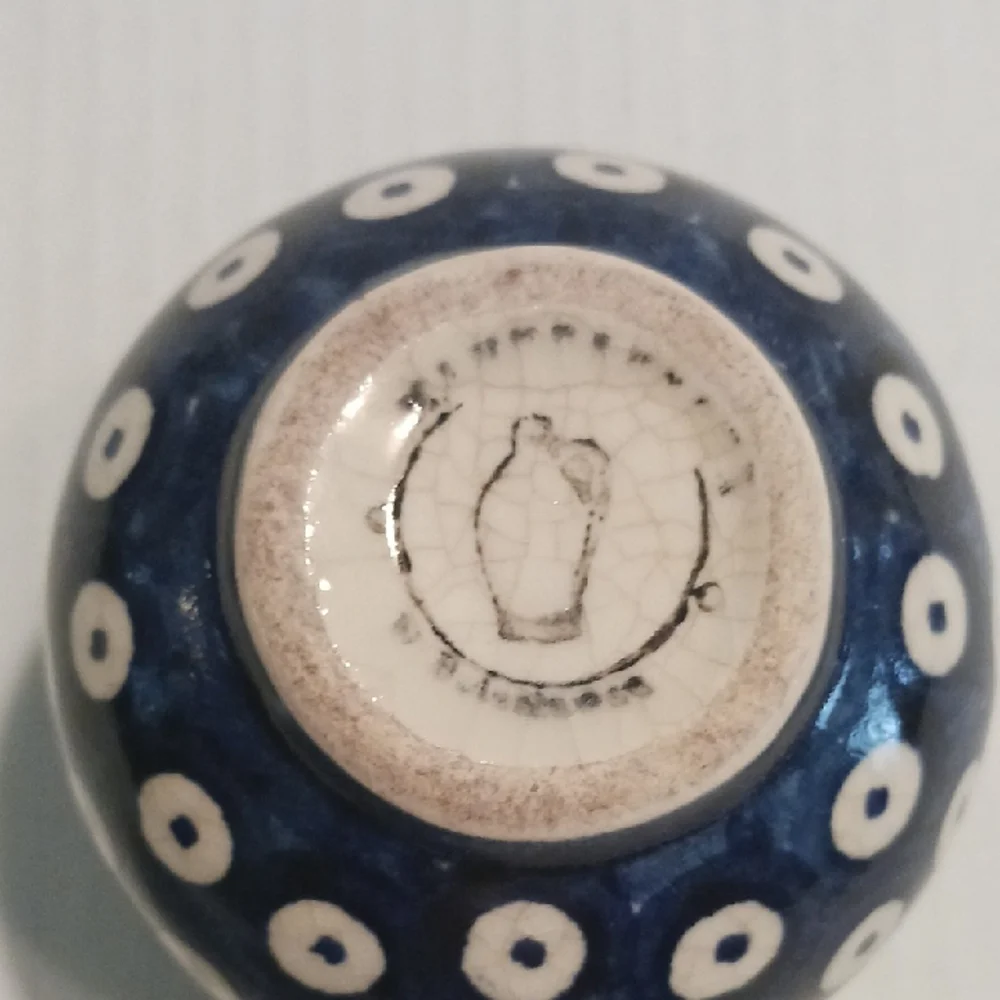 Polka Dot Blue and White Tea Set